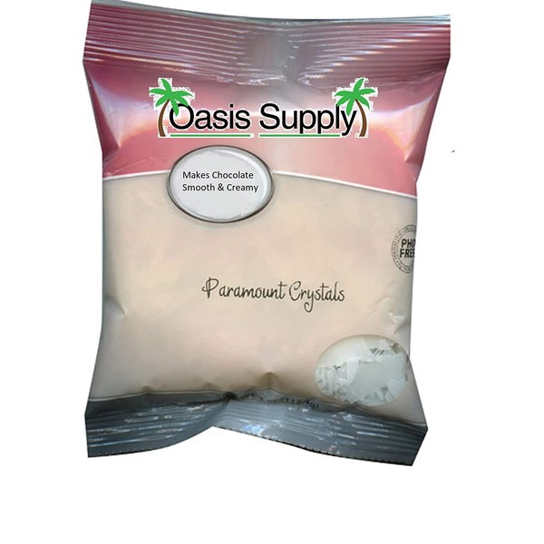 Oasis Supply Edible White Paramount Crystals,For Melting Chocolate and Candy, 16 Ounce