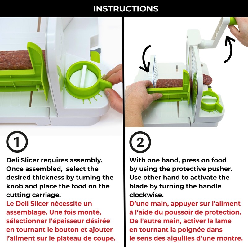 Starfrit Deli Slicer - Slices Meat, Cheese, Bread - 6.5"