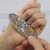 Mimi Flowers Floral Garden Double-Sided Oval Nail File Emery Board