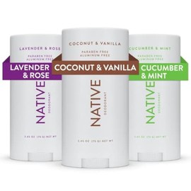 Native Desodorante – Desodorante natural – Paquete de 3, Classic, 3 Count - Coco & Van, Lav & Rose, Cuc & Mint