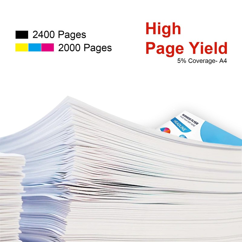 Eficazink C410 C415 Standard Yield Toner Cartridge Work for VersaLink