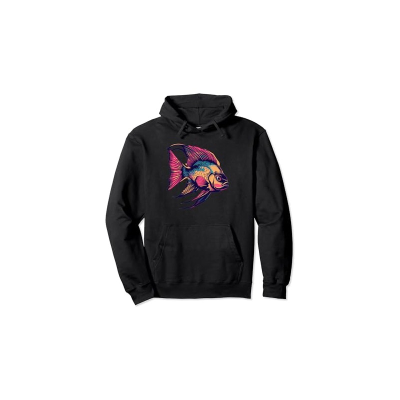 Oscar Fish 90s Retro Pullover Hoodie