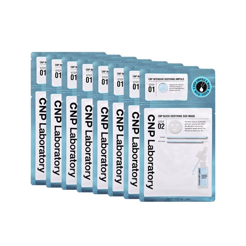 CNP Quick Soothing SOS Mask Pack 4 Sheets X 2