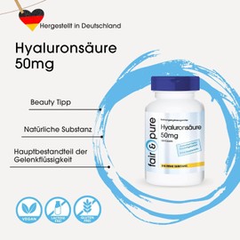 Fair & Pure® - Hyaluronic Acid Capsules 50 mg - Fermented and Vegan - 120 Capsules