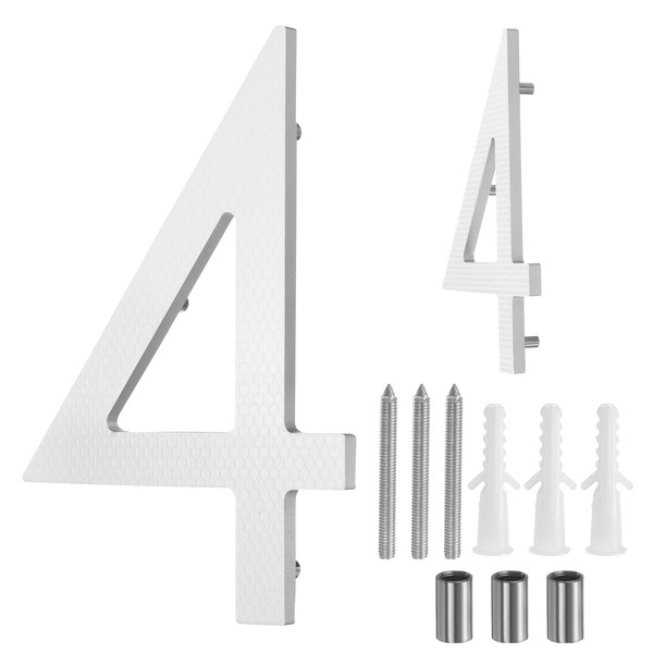 sourcing map Floating House Numbers, 8 Inch Solid Aluminum Modern