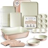 Country Kitchen Nonstick Stackable Bakeware Set - Deluxe Heavy Duty,