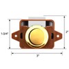 QWORK Push Button Catch Door Lock Push Button Lock for