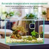 LED Touch Display Digital Aquarium Thermometer, High Precision Stick-on Fish