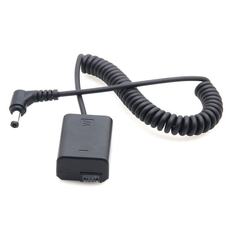 FocusFoto NP-FW50 Full Decoded Dummy Battery Power Adapter DC Spring