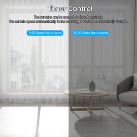 ERYUE Curtain Controller, 2Pcs Smart Electric Curtain Motor Curtains Rod Opener Voice Control Timer Control Light Sensor Automatic Curtain Switch Robot for I-Rail U-Rail