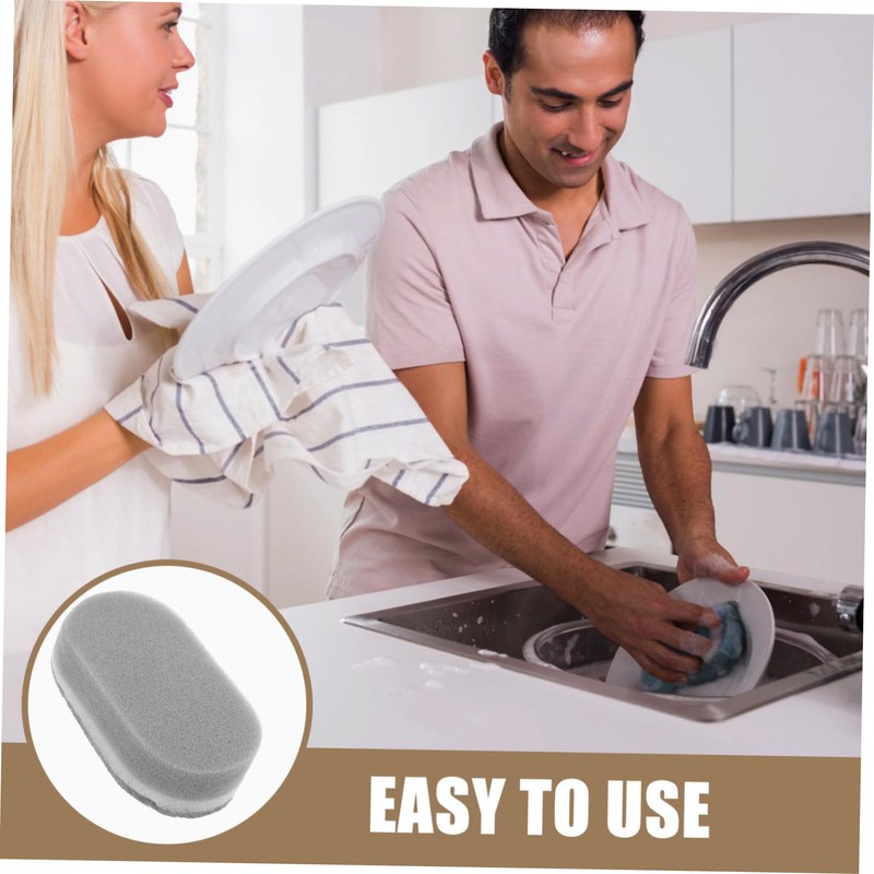 KOMBIUDA 6pcs Kitchen Dish Brush Dual-Sided Scrubbing Sponge for Pot