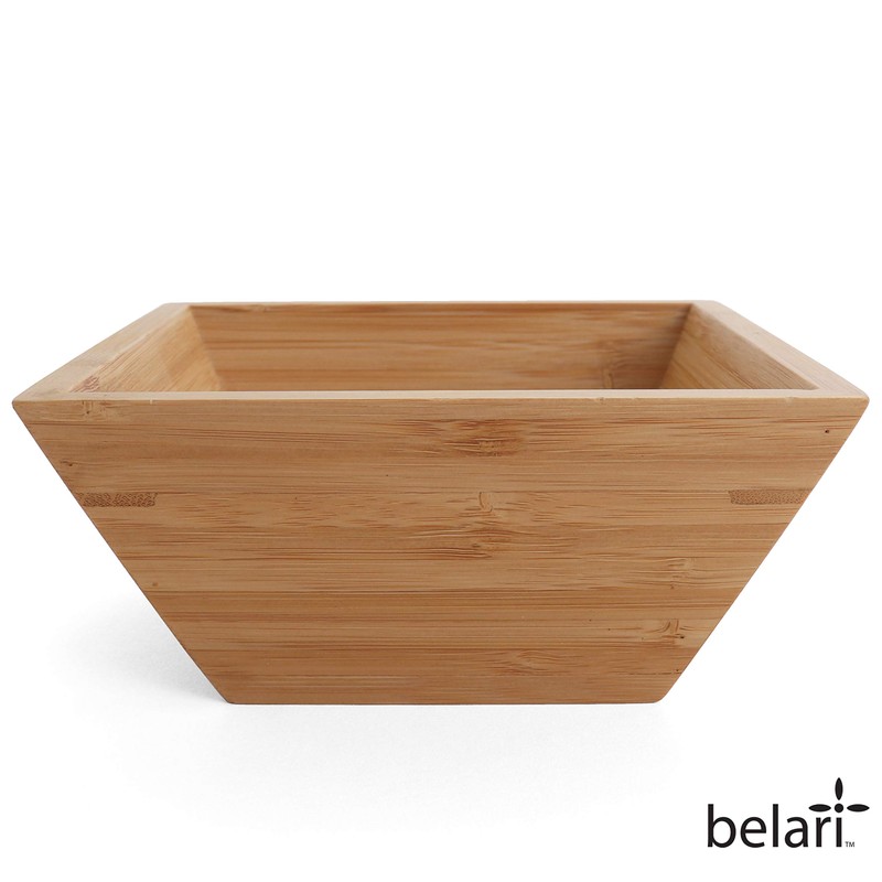 Belari 6.25" Bamboo Bowl Set - Bamboo Reusable Bowls -
