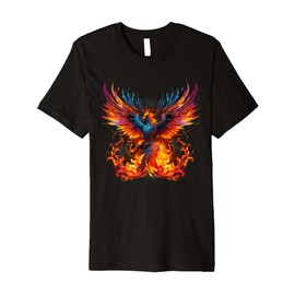 Phoenix Rising Fire Phoenix Bird Mythical Bird Rejuvenation Premium T-Shirt