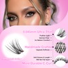 Lash Clusters Kit, DIY Cluster Eyelash Extensions 10‑18mm, 168pcs Fluffy