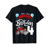 It`s My Birthday Party 4 Themed Motorcycle Birthday T-Shirt