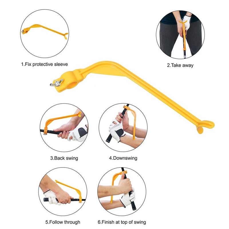 KOMUNJ Golf Swing Training Tool, Golf Swing Guide Training Aid,