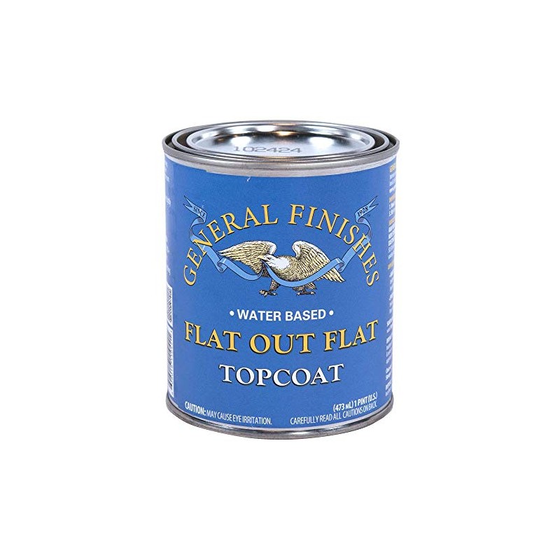 General Finishes Flat Out Flat Topcoat, Pint