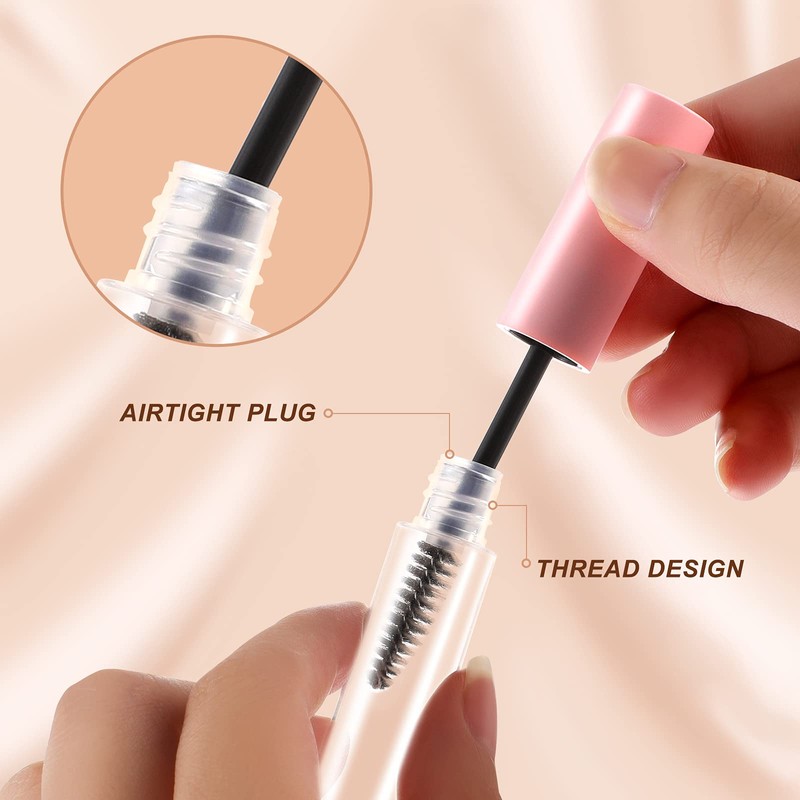 Minkissy 10PCS Mascara Empty Bottle Empty Mascara Tube with Eyelash