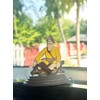 Baba Deep Singh Ji Car Dashboard Yellow Figurines Idol Punjabi