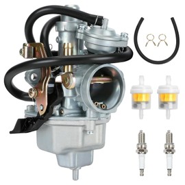 EOPOAYI TRX250 Carburetor Carb Kit Compatible with Recon 250 Fourtrax TRX250EX TRX250TM TRX250TE TRX250ES TRX250ER 1997-2001 2002-2007 ATV Quad 4 Wheeler Replacement Parts with Fuel Line