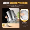HAPPCUCOE Stainless Steel Airtight Canister for Kitchen,Food Storage Containers, Rice