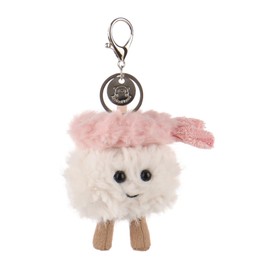 Apricot Lamb Food Shrimp Sushi Cute Keychain Plushies, Soft Stuffed Plush Keychain Toys for Kids’ Backpack, Purse, 2.8 Inches