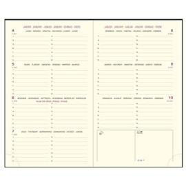 Exacompta Internal Refill for Eurotime 16 Diary, Jan to Dec 2018