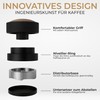 WERKSTOLZ Espresso Distributor 58mm | Höhenverstellbar | Leveler Tool für