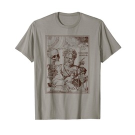 Memento Mori Death Skull Man Hourglass Gothic Dark Academia T-Shirt