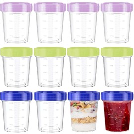 BDBFPAN Pack of 12 Small Tins with Lids, 120 ml Mini Tins with Lids, Reusable Small Containers with Lids, Used for Storage and Organisation of Food