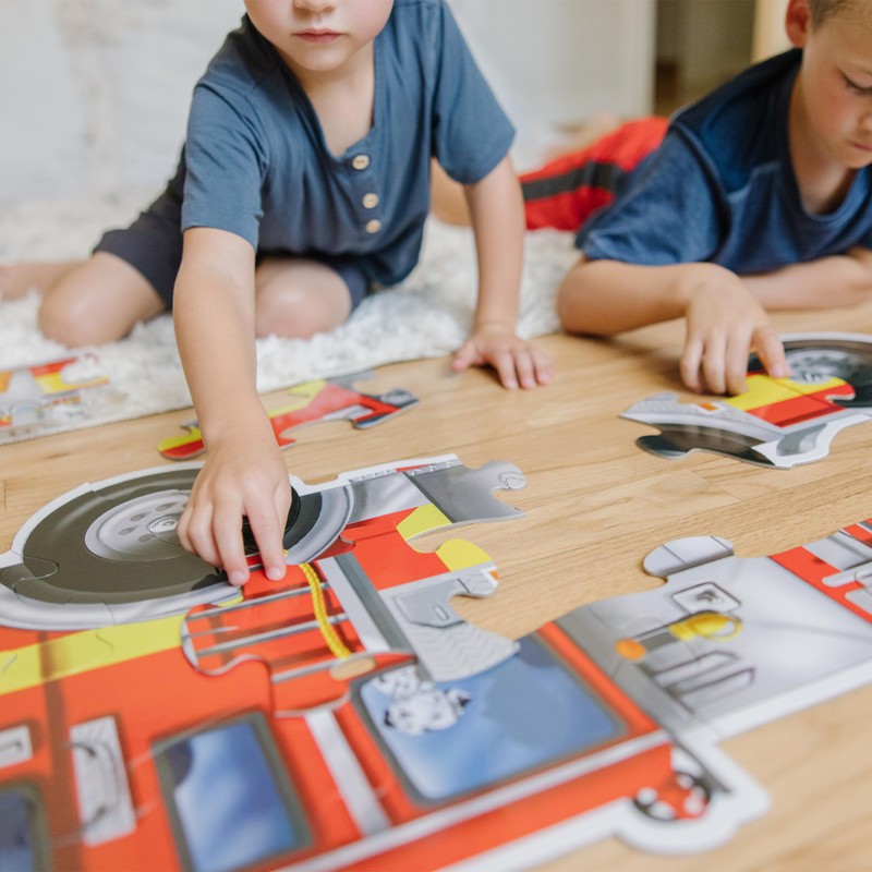 Melissa & Doug Giant Fire Truck Floor Puzzle 24 piece