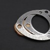 2 x 2.5 inch round 3-hole exhaust muffler flange gasket