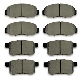 ALADICHE Front Rear Ceramic Disc Brake Pads Set Compatible with 2010-2012 Honda Accord EX/EX-L, for 2011-2014 Acura Tsx