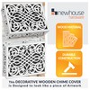 Newhouse Hardware Wooden Doorbell Chime Cover, Corinthian Design