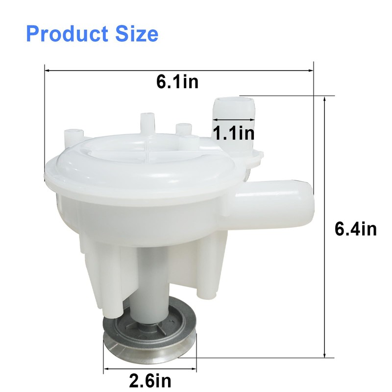 6-2022030 Washer Drain Pump Compatible with Maytag Jenn-Air Whirlpool Washer,