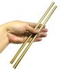 2PCS ZQToday Solid Brass Rods 3/8 x 12 Inch Brass