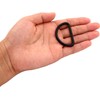 Seadiquiet Metal Black D Rings Buckle D-Rings 1.5 Inches Inside