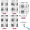Mabor 15 Sheets Round Number Stickers 1-300, Small Clear Consecutive
