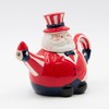Generic Radiant Treasures Uncle Sam Independence Day Ceramic Teapot, Red,