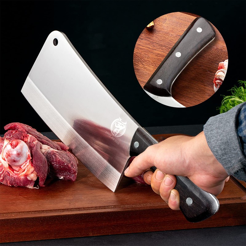 ZENG JIA DAO Meat Cleaver, 7'' Chinese Chef's Kitchen Small
