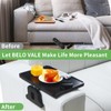 Wooden Sofa Arm Tray, Large Size 15x9.8 Couch Armrest Tray,
