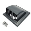 Cotarba 100mm 4&quot; Grey Ducting External Air Vent Cowled Draught