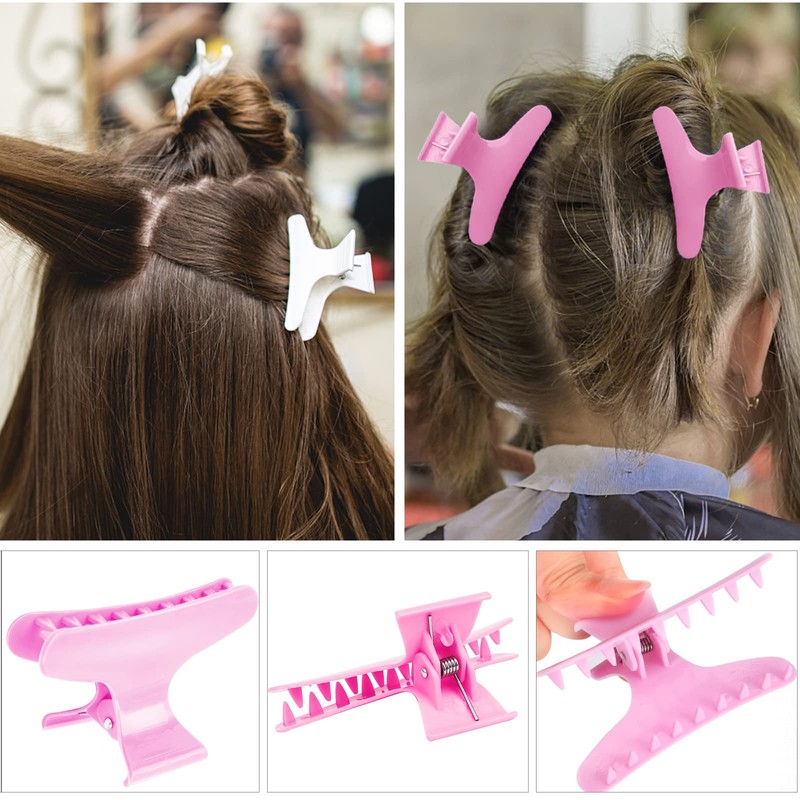 BAHABY Hair Clips for Styling Sectioning 12 Pack Black White