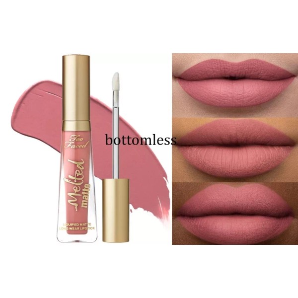 Lancôme Too Faced Melted Matte Liquid Lipstick, Bottomless..., NIB