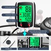 Vidacharmy 2.4 Inch Multifunctional Waterproof Bicycle Odometer with LCD Backlit