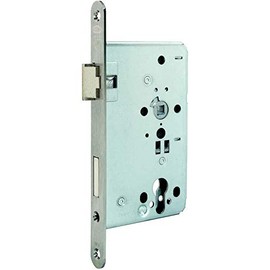 Gu BKS Object Lock BKS 0515 | Stop: DIN Right | Design: Rounded End | Backset (mm): 60 | Holes: PZ | Face Width (mm): 24