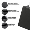 Tissue Box Cover Square, PU Leather Black Box Cover, Cube
