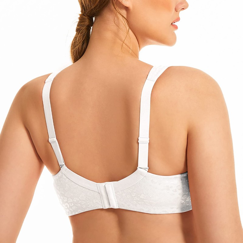 Deyllo Women's Full Cup Minimiser Bra, Non-Underwire, Large Sizes, Bra