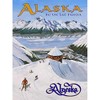 Alaska - Ski The Last Frontier Poster, Size 18 x
