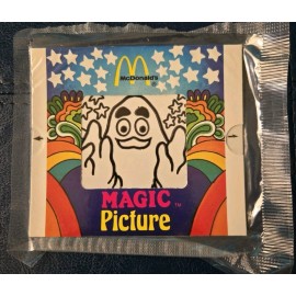 McDonald's Vintage McDonald's Happy Meal toy 1985 Magic Picture Grimace trick NIP